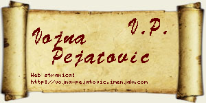 Vojna Pejatović vizit kartica